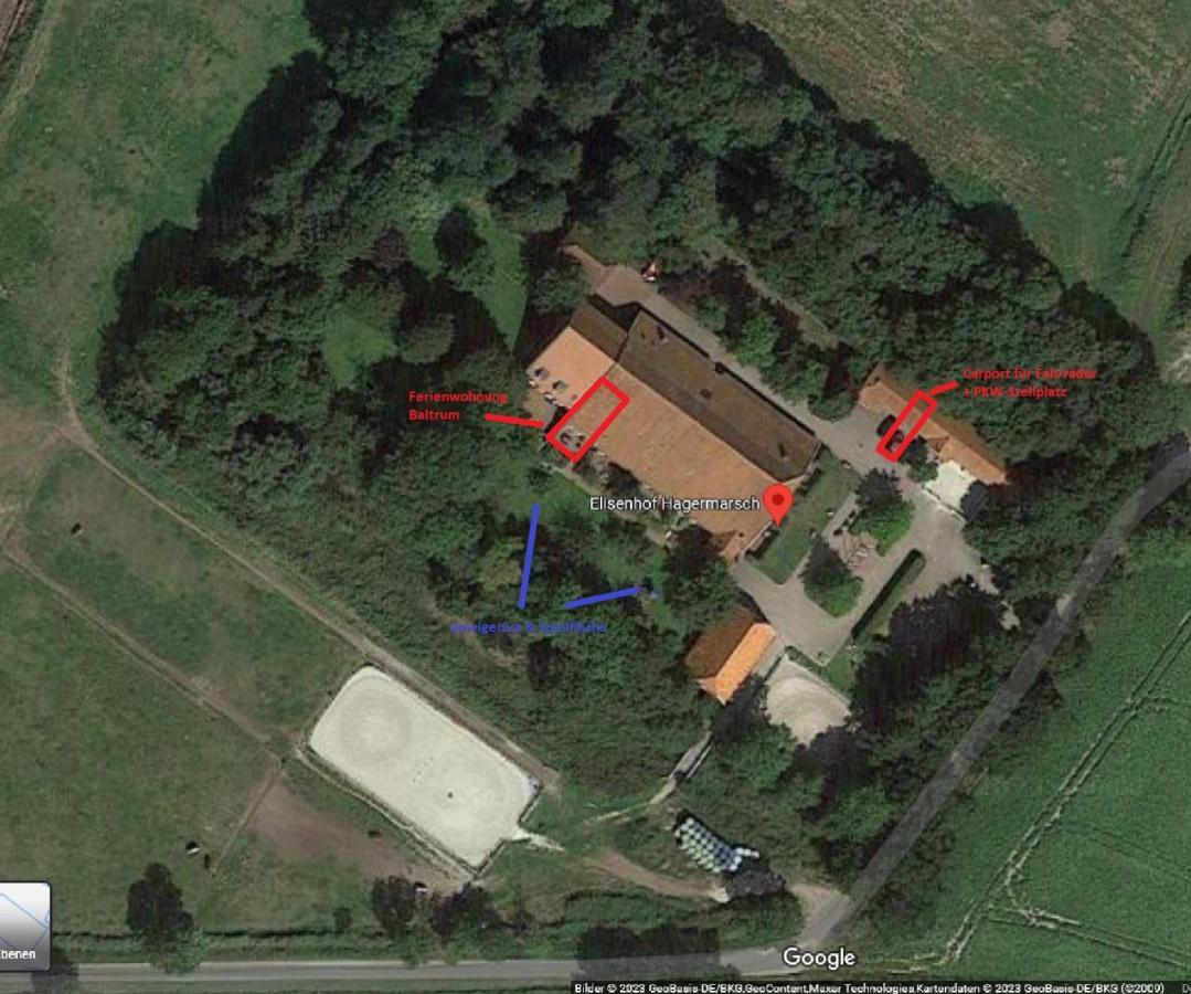 Ferienwohnung Baltrum Auf Dem Elisenhof Hagermarsch Luaran gambar